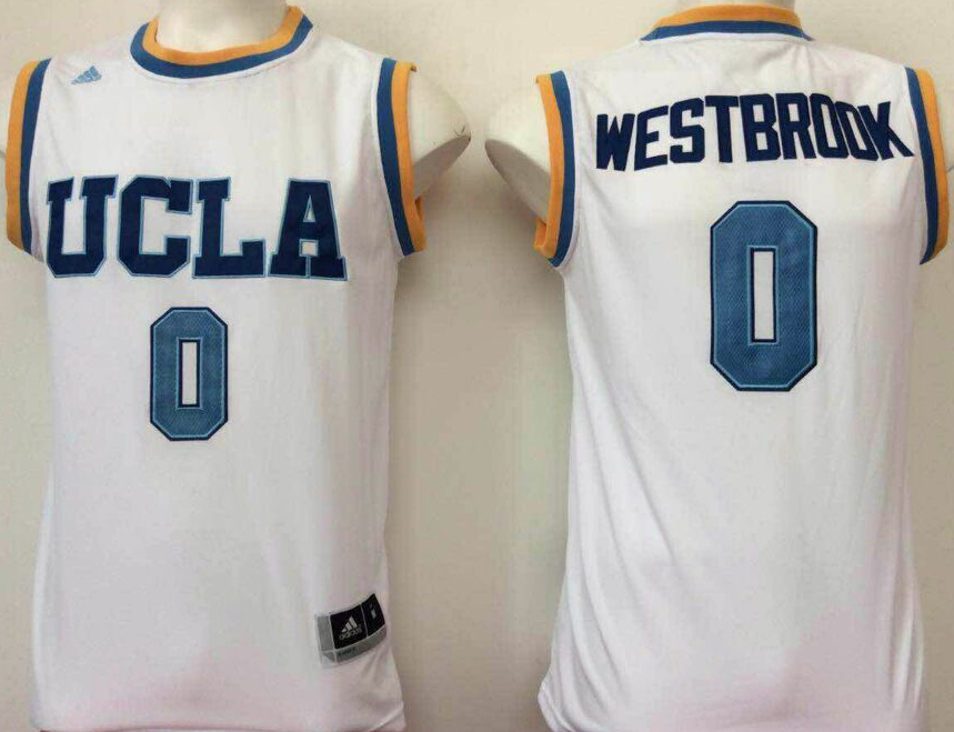NCAA Men UCLA Bruins White #0 westbrook